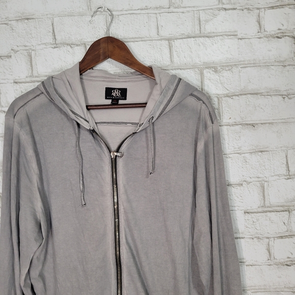 Rock & Republic Shirts Rock Republic Gray Hooded Full Zip